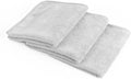 Premium  Microfiber Cleaning Towels for Glass, Windows, Mirrors, Polished Surfaces Streak-Free, Scratchless, 16" x16”, Ice Grey, 3-Pack