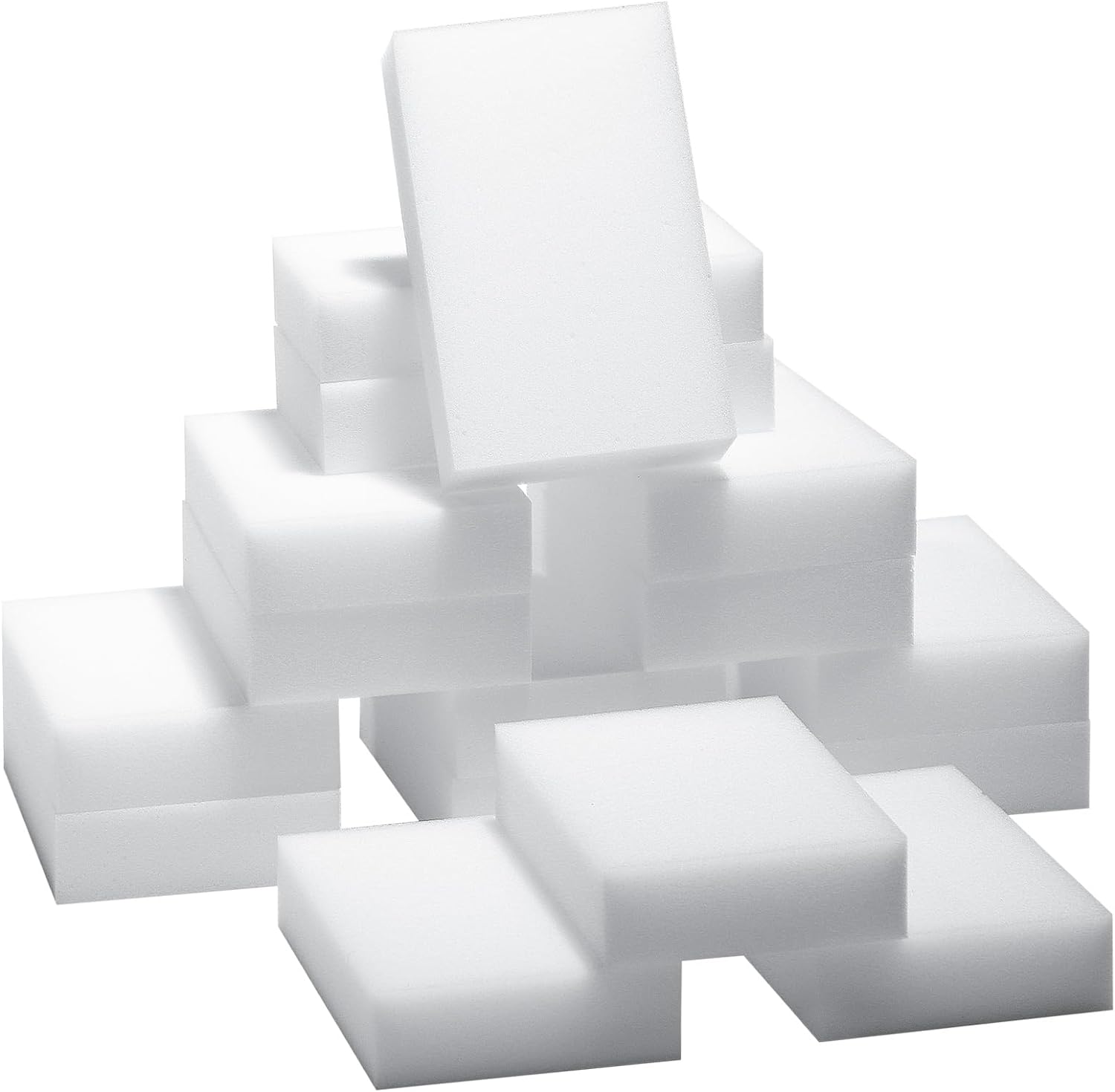 100 Pack  Eraser, Multi-Functional Household Cleaning Melamine Sponge Foam for Kitchen, Bathroom, Sink, Bathtub, Shoes, Wall