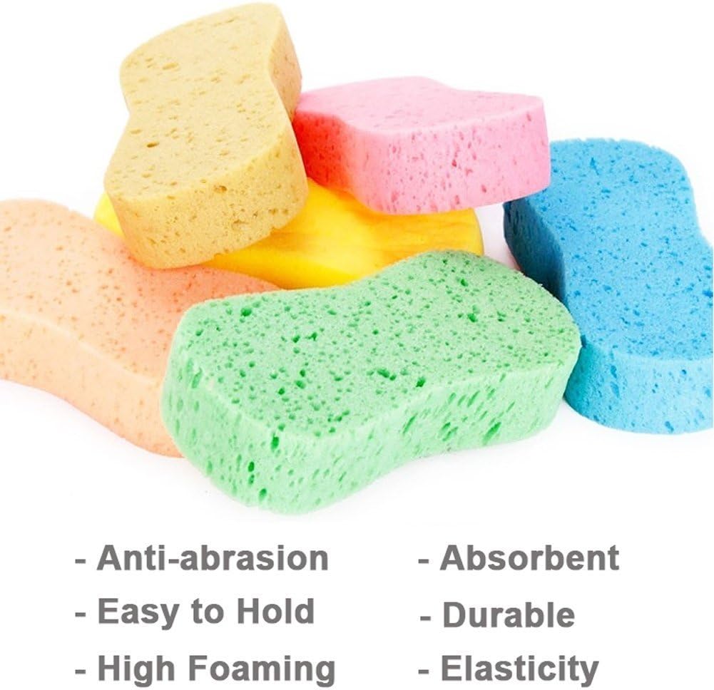 Large Sponges - Car Cleaning Supplies - Big 10 Pcs High Foam Cleaning Washing Sponge Pad for Car, Household Cleaning and Water Games