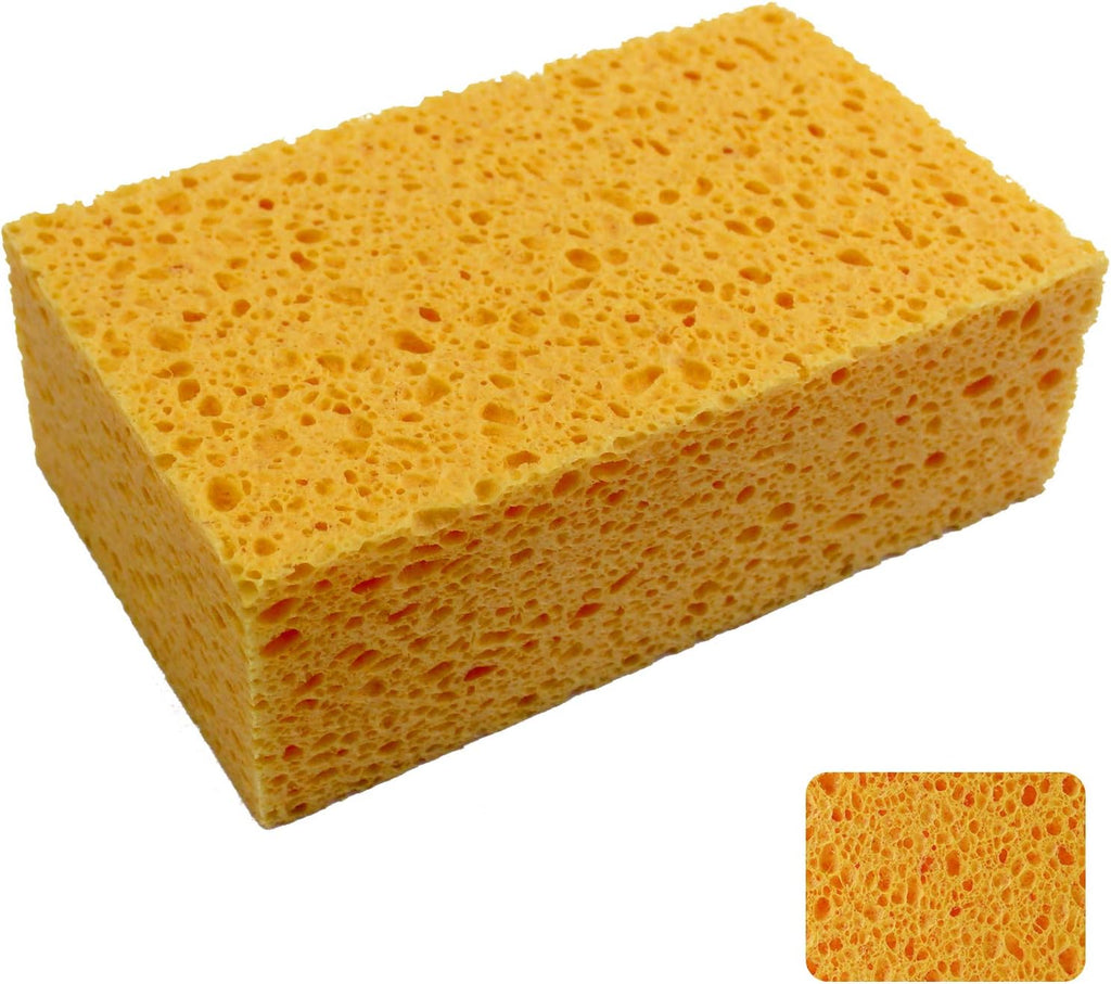 1 PCS x  Large Sponge, Cleaning Sponges, Boat Bail Sponge, Handy Sponges, Cellulose Sponges, Natural Sponges, Commercial Sponges, Car Washing Sponge, Eco Friendly Sponge (6.5" x 4.0" x 2.0")