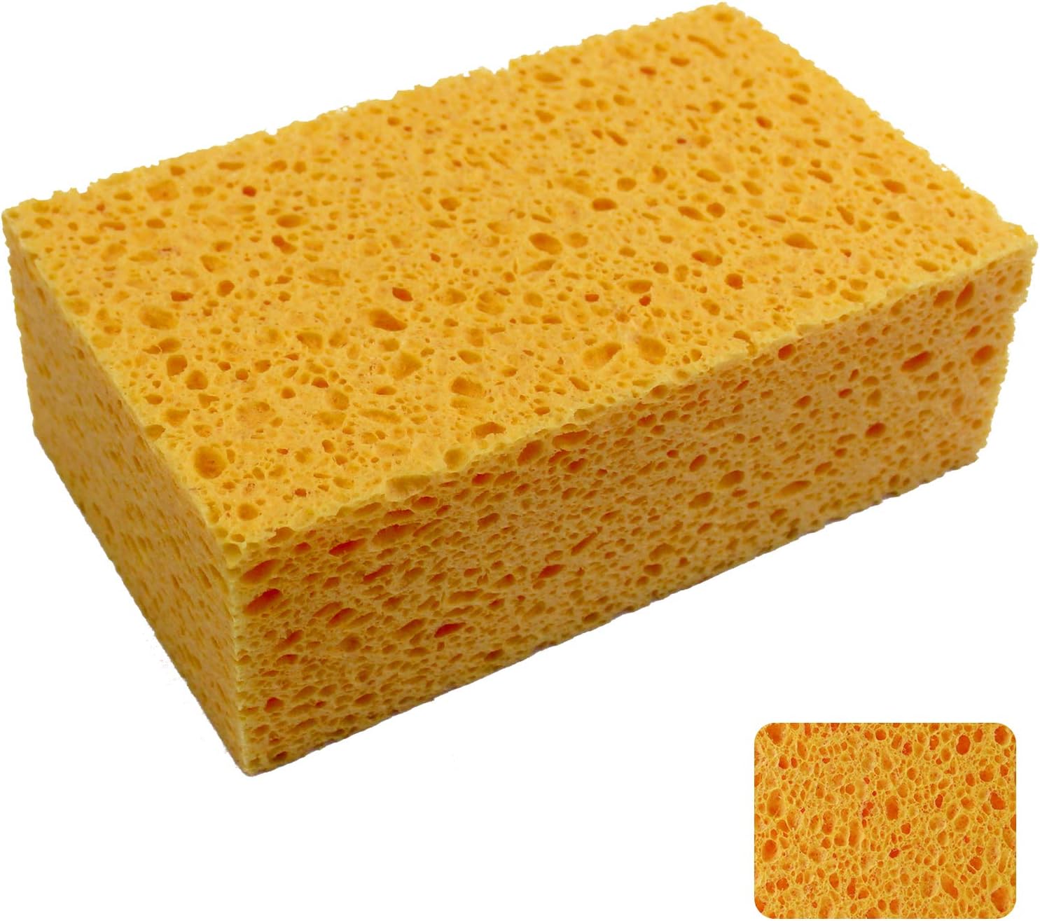 1 PCS x  Large Sponge, Cleaning Sponges, Boat Bail Sponge, Handy Sponges, Cellulose Sponges, Natural Sponges, Commercial Sponges, Car Washing Sponge, Eco Friendly Sponge (6.5" x 4.0" x 2.0")