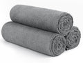 Gym Towels, Highly Absorbent Sweat Towels, Soft and Quick Drying Gym Towel for Daily Use, Multi-Purpose Towel for Sport, Salon, Spa, Hotel, 16 x 27 Inch, Grey, 3 Pack