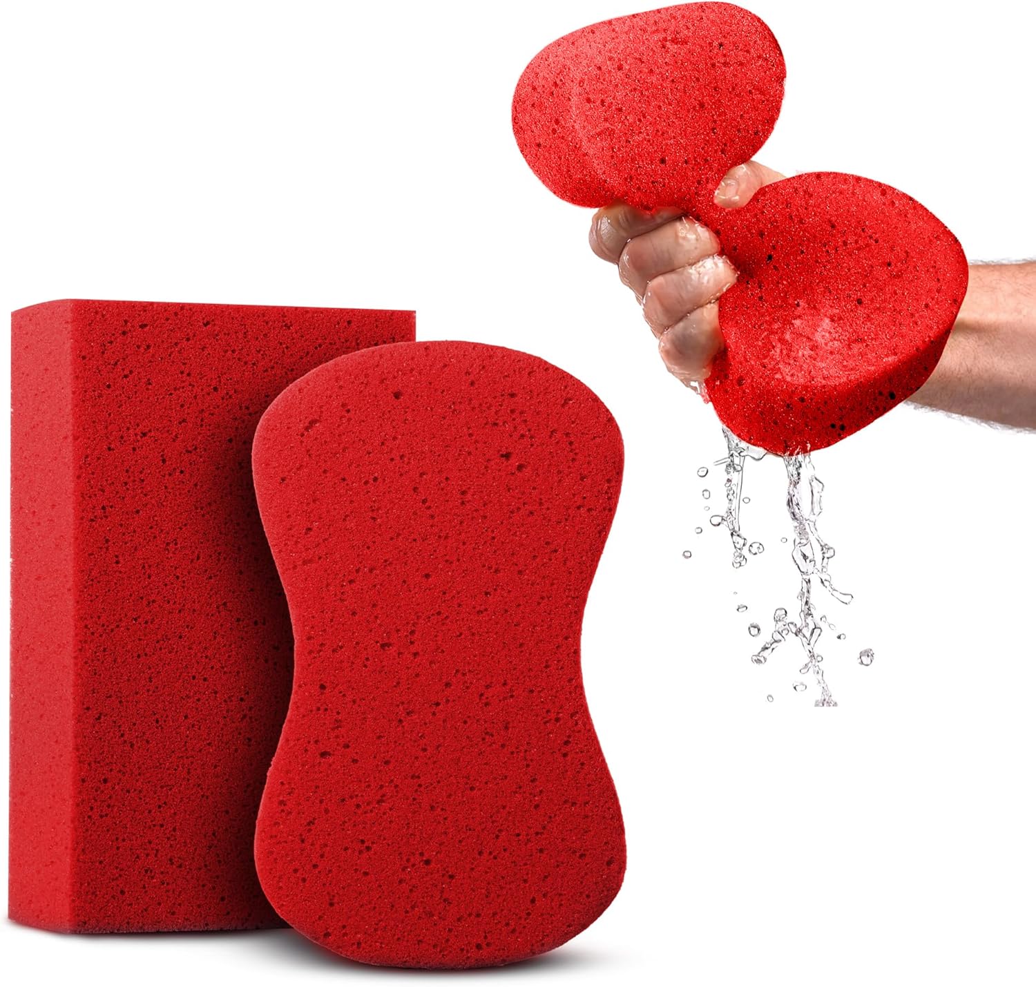Sponges for Cleaning - 2 Pack - Multi-Purpose Cleaning Sponge, Perfect as Car Wash Sponge, Household Cleaning Sponges, Tile Grout Sponge, Sponges for Painting,Sponge for Washing Cars