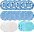 20 Pieces 9 to 10 Inches Buffer Pads Car Polisher Bonnet Orbital Buffer Bonnets Microfiber Polishing Pad Cover