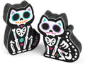 Kitchen Sponges, Set of 2, Day of The Dead-Inspired Cat-Shaped Sponges, Fun and Quirky Kitchen Accessory