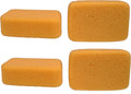 Multi-Purpose Jumbo Synthetic Silk Sponge Value Pack - 4 Large Sponges for Painting, Crafts, Grout, Cleaning & More - 7.5" x 5" x 2"
