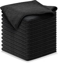 Microfiber Cleaning Cloth 12Pcs 12.5x12.5 inch High Performance 1200 Washes, Ultra Absorbent Microfiber Towels for Cars Undercarriage, Rims and Engine Bay Cleaning -Microfiber Cloth